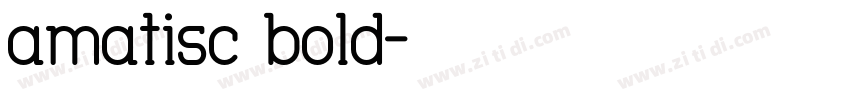 amatisc bold字体转换
